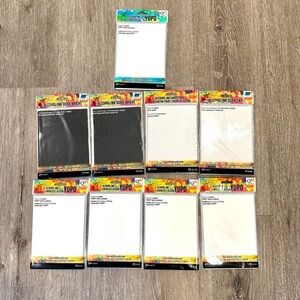 New Tim Holtz Bundle of 9 Packages of Yupo Paper White Cardstock, Heavy, Black
